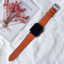 Load image into Gallery viewer, Leather loop Band for iWatch 40mm 44mm Sports Strap band for Apple watch 42mm 38mm Series 3 4 5 6 SE 7 41MM 45MM
