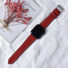 Load image into Gallery viewer, Leather loop Band for iWatch 40mm 44mm Sports Strap band for Apple watch 42mm 38mm Series 3 4 5 6 SE 7 41MM 45MM
