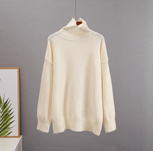 Load image into Gallery viewer, Hirsionsan Chic Turtle Neck Autumn Winter Sweater Women Soft Warm Basic Knitted Pullover 12 Colors Loose Casual Female Jumper
