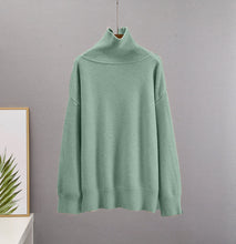 Load image into Gallery viewer, Hirsionsan Chic Turtle Neck Autumn Winter Sweater Women Soft Warm Basic Knitted Pullover 12 Colors Loose Casual Female Jumper
