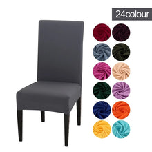 Load image into Gallery viewer, Slipcover Removable Anti-dirty Seat Chair Cover Spandex Kitchen Cover for Banquet Wedding Dinner Restaurant housse de chaise 1PC
