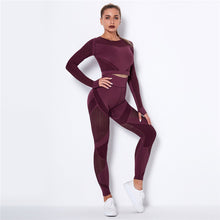 Load image into Gallery viewer, Yoga Set Two Piece Bra Leggings Workout Fitness Sets For Women
