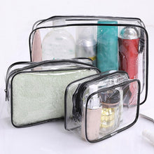 Load image into Gallery viewer, Home Travel Transparent Makeup Bag Toiletries Bag Bath Supplies Storage Bag Waterproof Travel Cosmetic Bag Wash Beauty Kit
