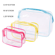 Load image into Gallery viewer, Home Travel Transparent Makeup Bag Toiletries Bag Bath Supplies Storage Bag Waterproof Travel Cosmetic Bag Wash Beauty Kit
