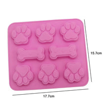 Load image into Gallery viewer, 1PCS Silicone Mold Puppy Paw And Bone Bakeware Dog Cat Footprint Paw Shapes Cake Molds Cookie DIY Cake Decorating Baking Mould

