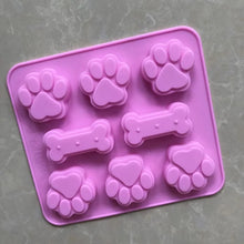 Load image into Gallery viewer, 1PCS Silicone Mold Puppy Paw And Bone Bakeware Dog Cat Footprint Paw Shapes Cake Molds Cookie DIY Cake Decorating Baking Mould
