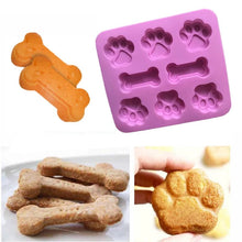 Load image into Gallery viewer, 1PCS Silicone Mold Puppy Paw And Bone Bakeware Dog Cat Footprint Paw Shapes Cake Molds Cookie DIY Cake Decorating Baking Mould
