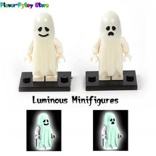 Load image into Gallery viewer, Horror Halloween Series Building Blocks Luminous Smiling &amp; Crying Ghost Model Action Figures Small Bricks Toys for Children
