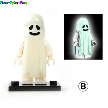 Load image into Gallery viewer, Horror Halloween Series Building Blocks Luminous Smiling &amp; Crying Ghost Model Action Figures Small Bricks Toys for Children
