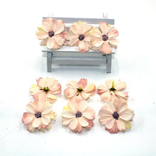 Load image into Gallery viewer, Hot 50 pieces of 4.5 cm daisy flower head mini silk artificial flower decoration home wedding decoration DIY wreath headdress fa
