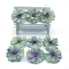 Load image into Gallery viewer, 50 pieces of 4.5 cm daisy flower head mini silk artificial flower decoration home wedding decoration DIY wreath headdress fa
