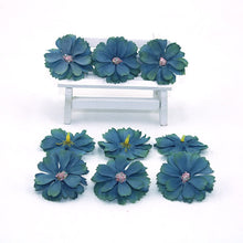 Load image into Gallery viewer, Hot 50 pieces of 4.5 cm daisy flower head mini silk artificial flower decoration home wedding decoration DIY wreath headdress fa
