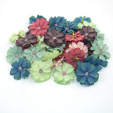 Load image into Gallery viewer, Hot 50 pieces of 4.5 cm daisy flower head mini silk artificial flower decoration home wedding decoration DIY wreath headdress fa
