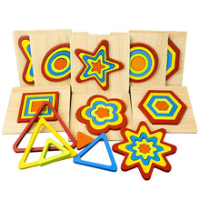 Load image into Gallery viewer, Hot Baby Geometry Cognitive Toys Kindergarten Early Educational Toy Kids 3D Wooden Puzzle Learning Toys for Children
