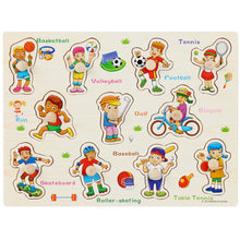 Load image into Gallery viewer, Hot Baby Learning Toys for Children Hand Grab Board Early Educational Toy Cartoon Vehicle/ Animal Wooden Puzzle Kids
