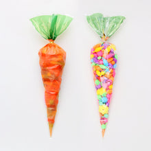 Load image into Gallery viewer, 20 / Batch Cute Rabbit Carrot Ear Biscuit Bag Candy Biscuit Gift Bag Snack Baking Packaging Supplies Easter Decoration
