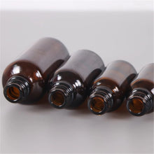 Load image into Gallery viewer, 5Pcs 5 -100ml Amber Glass Dropper Bottle Jars Vials With Pipette For Cosmetic Perfume Essential Oil Bottles
