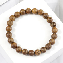 Load image into Gallery viewer, Men Bracelet Wooden Beads Cross 7 Chakra  Healing Balance Onyx Bracelets&amp;Bangles Owl Prayer Reiki Buddha Women Jewelry Homme
