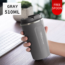 Load image into Gallery viewer, 304 Stainless Steel Thermo Cup Travel Coffee Mug with Lid Car Water Bottle Vacuum Flasks Thermocup for Gift
