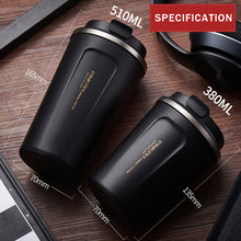 Load image into Gallery viewer, 304 Stainless Steel Thermo Cup Travel Coffee Mug with Lid Car Water Bottle Vacuum Flasks Thermocup for Gift
