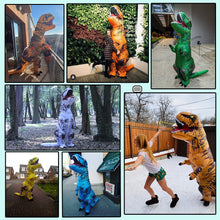 Load image into Gallery viewer, Hot T-Rex Dinosaur Inflatable Costume Purim Halloween Party Cosplay Fancy Suits Mascot Cartoon Anime Dress for Adult Kids
