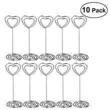 Load image into Gallery viewer, 10/12pcs Photo Holder Stands Table Number Card Holders Place Card Paper Menu Clips Seat Note Stand Ornament For Wedding Banquet
