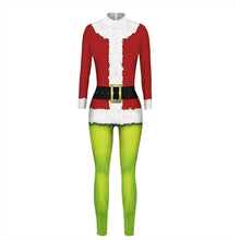 Load image into Gallery viewer, How the Grinch Stole Christmas Cosplay Sexy Jumpsuit Catsuit Character Costumes Zentai Halloween Women Bodysuit Fancy Dress
