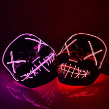 Load image into Gallery viewer, Huggyed Wuggyed Mask Cosplay Halloween Neon Mask Led Mask Masque Masquerade Party Masks Light Glow In The Dark Masks for Gifts
