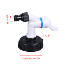 Load image into Gallery viewer, IBC tank adapter water cube valve fittings Garden irrigation connector Easy use Hose Switch Faucets High quality
