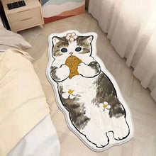 Load image into Gallery viewer, INS Cartoon Cat Carpet Rug Plush Shaggy Fluffy Irregular Bedside Carpet Thicken Floor Mat Doormat Cute Kid Girl Bedroom Decor 러그
