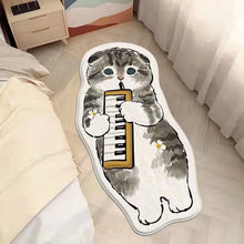 Load image into Gallery viewer, INS Cartoon Cat Carpet Rug Plush Shaggy Fluffy Irregular Bedside Carpet Thicken Floor Mat Doormat Cute Kid Girl Bedroom Decor 러그
