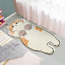 Load image into Gallery viewer, INS Cartoon Cat Carpet Rug Plush Shaggy Fluffy Irregular Bedside Carpet Thicken Floor Mat Doormat Cute Kid Girl Bedroom Decor 러그
