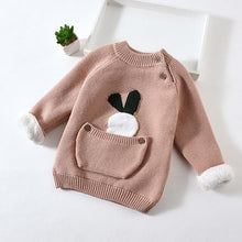 Load image into Gallery viewer, Kids Boys Girls Sweaters Clothes Baby Toddler Warm Sweater Coats Children Cartoon Thicken Tops Wool Pullovers Clothing
