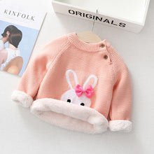 Load image into Gallery viewer, Kids Boys Girls Sweaters Clothes Baby Toddler Warm Sweater Coats Children Cartoon Thicken Tops Wool Pullovers Clothing
