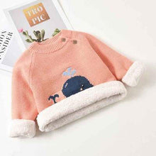 Load image into Gallery viewer, Kids Boys Girls Sweaters Clothes Baby Toddler Warm Sweater Coats Children Cartoon Thicken Tops Wool Pullovers Clothing
