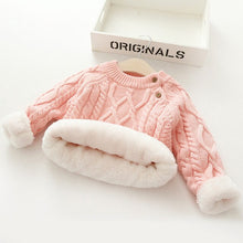 Load image into Gallery viewer, Kids Boys Girls Sweaters Clothes Baby Toddler Warm Sweater Coats Children Cartoon Thicken Tops Wool Pullovers Clothing
