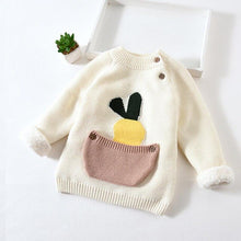 Load image into Gallery viewer, Kids Boys Girls Sweaters Clothes Baby Toddler Warm Sweater Coats Children Cartoon Thicken Tops Wool Pullovers Clothing
