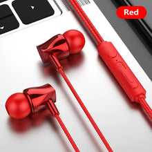 Load image into Gallery viewer, In-Ear Sport Headphones For Xiaomi Earphone For Phone Stereo Bass Headset Metal Wired Earphone HiFi Headphones Mic For Samsung
