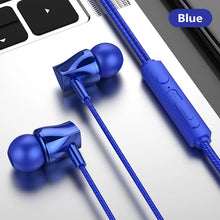 Load image into Gallery viewer, In-Ear Sport Headphones For Xiaomi Earphone For Phone Stereo Bass Headset Metal Wired Earphone HiFi Headphones Mic For Samsung
