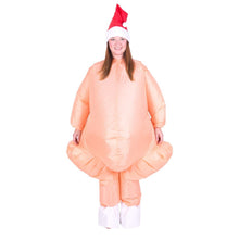 Load image into Gallery viewer, Inflatable Roast Turkey Costume Halloween Chicken For Adults Inflatable Christmas Fancy Dress Mascot Cosplay Costume Clothing
