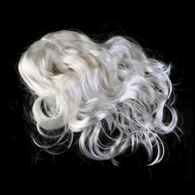 Load image into Gallery viewer, Silk Deluxe White Santa Fancy Dress Costume Wizard Wig and Beard Set 40cm Christmas Halloween
