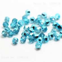 Load image into Gallery viewer, Red Copper Color 100pcs 4mm Bicone Austria Crystal Beads Charm Glass bead Loose Spacer Stone for DIY Jewelry Making
