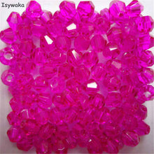 Load image into Gallery viewer, Red Copper Color 100pcs 4mm Bicone Austria Crystal Beads Charm Glass bead Loose Spacer Stone for DIY Jewelry Making
