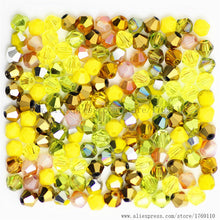 Load image into Gallery viewer, Red Copper Color 100pcs 4mm Bicone Austria Crystal Beads Charm Glass bead Loose Spacer Stone for DIY Jewelry Making
