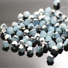 Load image into Gallery viewer, Red Copper Color 100pcs 4mm Bicone Austria Crystal Beads Charm Glass bead Loose Spacer Stone for DIY Jewelry Making
