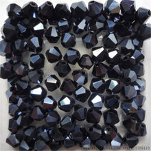Load image into Gallery viewer, Red Copper Color 100pcs 4mm Bicone Austria Crystal Beads Charm Glass bead Loose Spacer Stone for DIY Jewelry Making
