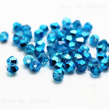 Load image into Gallery viewer, Red Copper Color 100pcs 4mm Bicone Austria Crystal Beads Charm Glass bead Loose Spacer Stone for DIY Jewelry Making
