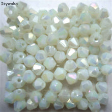 Load image into Gallery viewer, Red Copper Color 100pcs 4mm Bicone Austria Crystal Beads Charm Glass bead Loose Spacer Stone for DIY Jewelry Making
