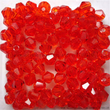 Load image into Gallery viewer, Red Copper Color 100pcs 4mm Bicone Austria Crystal Beads Charm Glass bead Loose Spacer Stone for DIY Jewelry Making
