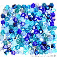 Load image into Gallery viewer, Red Copper Color 100pcs 4mm Bicone Austria Crystal Beads Charm Glass bead Loose Spacer Stone for DIY Jewelry Making
